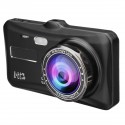 4 Inch 1080P HD Car Dual Lens Front + Rear Car Dash Cam DVR Camera Recorder Touch Screen