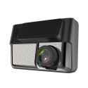 A70 Concealed Night Vision Car DVR 3 inch Touch Front 1080P and Rear 720P Dual Lens Driving Recorder