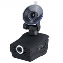 Car DVR Driving Recorder Mobile 2In 1 Detector Dual voice Broadcast Early Warning Instrument