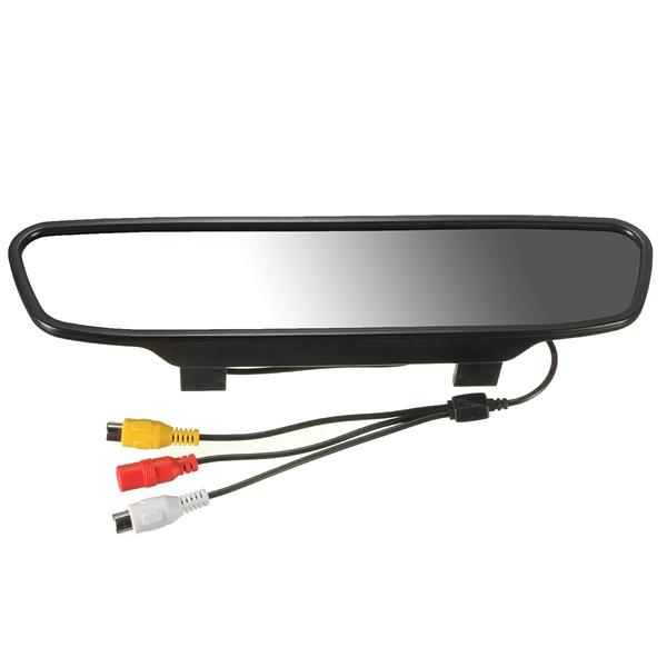 Car TFT LCD Monitor Mirror Wireless Reversing Rear View Backup Camera 12V