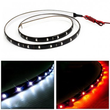 120cm 3528 60LED Car Trucks Grill Flexible Strip Light DC 12V Waterproof