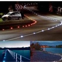 LED High-speed Reflective Spike Solar Powered Light Path Driveway Dock Ground Step Lamp IP68