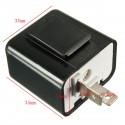 12V 2-PIN Turn Signal Flasher Blink Speed Adjustable Relay For Motorcycle LED Flash Light