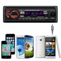 12V Car Stereo FM Radio MP3 Audio Player USB/SD/AUX/APE/FLAC Car Electronics Subwoofer Dash FMAUX