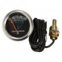 12V DC Electrical Mechanical Water Temperature Gauge Black Replacement