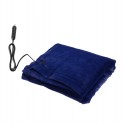 145x100cm 24V Car Electric Blanket Heated Fleece Travel Throw Fleece Cosy Warm Winter