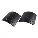 2pcs Black Modification ABS Cowl Cover For Jeep Wrangler JK 07-16