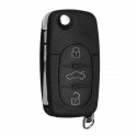 3 Buttons Remote Key Fob Case Shell With Uncut Blade For Audi A2 A3 A4 A6 A8 TT