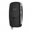 3 Buttons Remote Key Fob Case Shell With Uncut Blade For Audi A2 A3 A4 A6 A8 TT