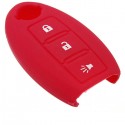 3 Buttons Remote Key Fob Case Silicone Cover Protecting For Nissan