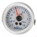 52mm LED Blue Light Car Meter Boost Turbo Gauge