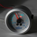 52mm LED Blue Light Car Meter Boost Turbo Gauge