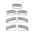 ABS Chrome Door Lift Button Stickers Trim Panel Cover For Benz A/B/E/C/GLA Class