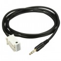 Car 3.5mm Audio Music AUX Cable Input Adapter For Mercedes Benz W203 C-class