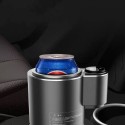 DC 12V Car Heating Cooling Cup 2-in-1 Warmer Cooler Smart Small Refrigerator Beverage Drinks Cans for Office Auto