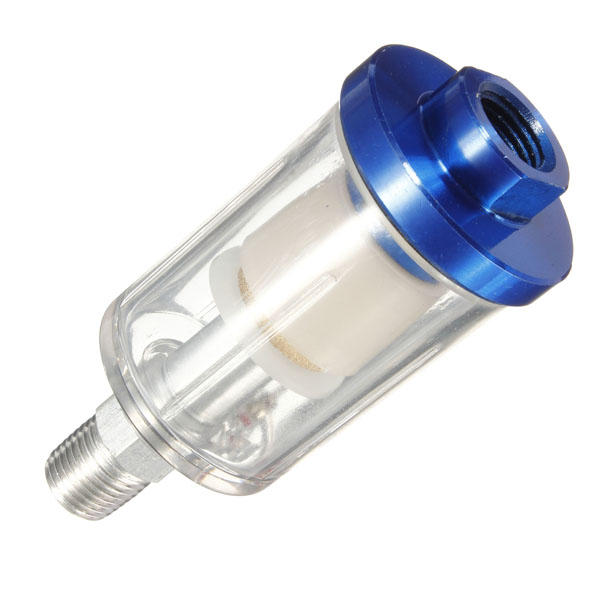 Spray Gun Air Line Mini Filter Water Trap Clear 9cm Long Painting