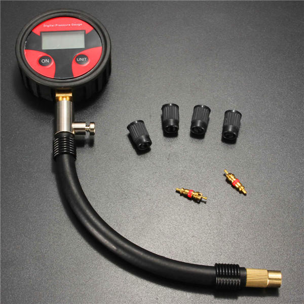 Tyre Tire Air Pressure Gauge Meter Tester Manometer 0-200PSI Car Truck Motor Bike