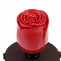 Universal Red Rose Car Gear Stick Shift Knob Lever