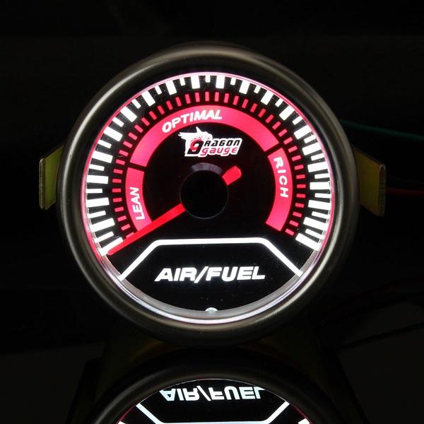 Universal Auto Red Led Air/Fuel Ratio Car Motor Gauge Meter Smoke Len