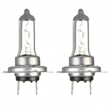 2Pcs 12V 55W H7 Halogen Car Fog Light Bulb Headlamp Clear Glass Bulbs Lamp Super Bright White