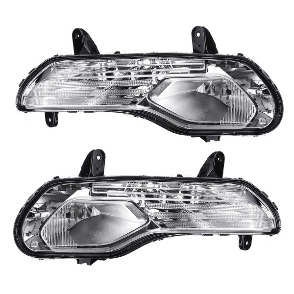 Car Front Bumper Fog Lights Lamps Left/Right with 3 Halogen Bulb for Ford Escape Kuga 2013-2016