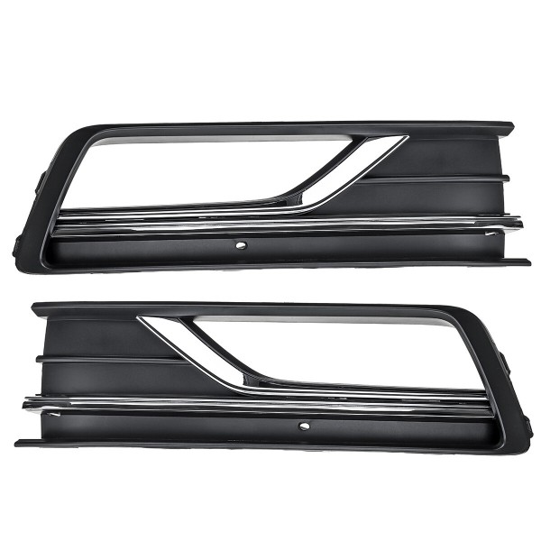 Car Right/Left Front Bumper Fog Light Grille Cover Trim Bezel For VW Passat B8 2016-2018