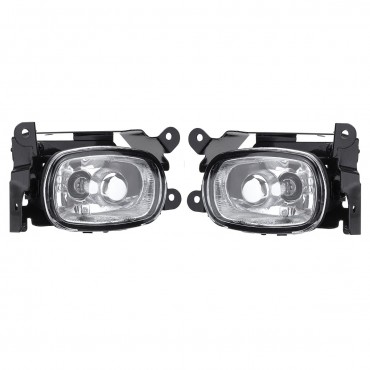 Front Fog Lights Lamp With Bulds Pair For Mitsubishi Outlander 2003-2006