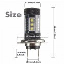 H7 LED Fog Light Driving Turn Lamp Backup Bulb Daylight White 8W DC10-30V