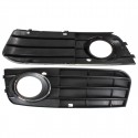 Pair Car Fog Lights Grilles Non-Slinefor Audi A4 2009-2011