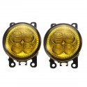 Pair Car Fog Lights Lamp with LED Bulb 12W Yellow for Ford/Honda/Acura/Nissan/Suzuki