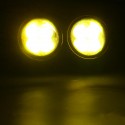 Pair Car Fog Lights Lamp with LED Bulb 12W Yellow for Ford/Honda/Acura/Nissan/Suzuki