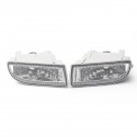 Pair Clear Car Front Driving Fog Lights Lamp with 9006 Bulbs 55W For Toyota Land Cruiser 1998-2007