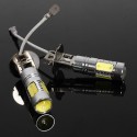 Pair DC 9V-30V 7.5W 6000K H3 LED COB Car Fog Lights Daytime Running Lights Lamp Bulb