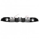 Auto Front Bumper Fog Light Grille With LED DRL For 01-05 VW Passat