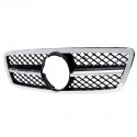 Chrome Silver Front Grille Grill AMG Style For Mercedes Benz C-Class W203 S203 C280 C320 C240 C200 2001-2007