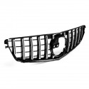 Chrome Silver GT R AMG Style Front Grill Grille For 08-14 Mercedes Benz C-Class W204 C200 C300