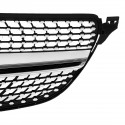 For Mercedes Benz GLE Coupe W292 Silver Front Diamond Grill Grille 2015-2018 Chrome