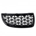 Front Bumper Hood Grille Eyelids Dual Slat Diamond Style Glossy Black For BMW 3 Series E90 E91 05-08