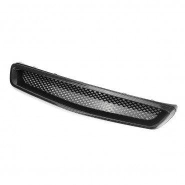 EK T-R Style Front Hood Mesh Grill Grille Carbon Fiber Look For Honda Civic 1999-2000