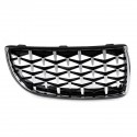 Pair Chrome Front Kidney Grilles Upper Hood Eyelids Diamond Meteor Style For BMW 3-Series E90 E91 2005-2008