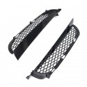 Pair Front Upper Bumper Mesh Grille For BMW X5 E53 2003-2006 Facelift