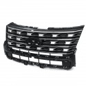 Replacement Silver + Black Sport Style Front Grille Grill For Ford Explorer 2016 2017