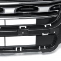 Replacement Silver + Black Sport Style Front Grille Grill For Ford Explorer 2016 2017