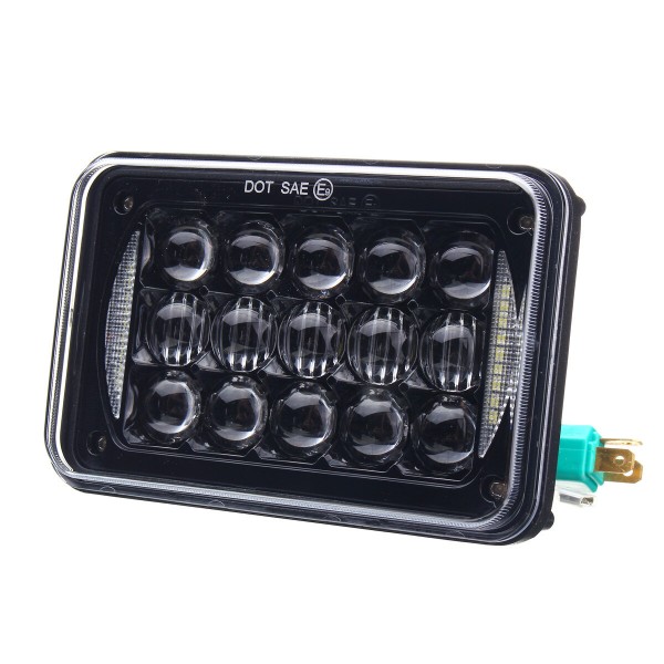 4X6inch H4 5D LED Headlights Lamp Bulb Hi/Low Beam DRL for Truck SUV Off Road Car 48W 2400LM