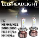 80W/50W H4 H13 50W H7 H8/9/11 9005 9006 6000K LED Hi-Low Beam Headlight Kit