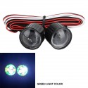 Car LED Headlights for Jeep Wrangler Axial SCX10 90046 90047 1/10 RC Rock Crawler