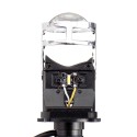 H4 LED Headlights with Mini Projector Lens Hi/Lo Beam Bulb 60W 9600LM 6500K White for Car Motorcycle