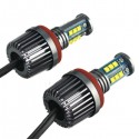 H8 30W 2200Lm 7000K LED Halo Angel Eye Light Bulb HID Xenon White For BMW