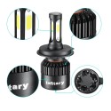 Infitary S2 Car COB LED Headlights Bulbs Fog Lamp H1 H3 H4 H7 H11 9005 9006 12V-24V 72W 8000LM 6500K White