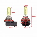 Pair H11 Xenon Halogen HID Brightness Class Lights Bulbs Golden Yellow 1200LM